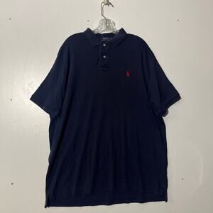 POLO Ralph Lauren Classic Fit Shirt Sleeve Dark Blue Casual Polo Men’s Size XL
